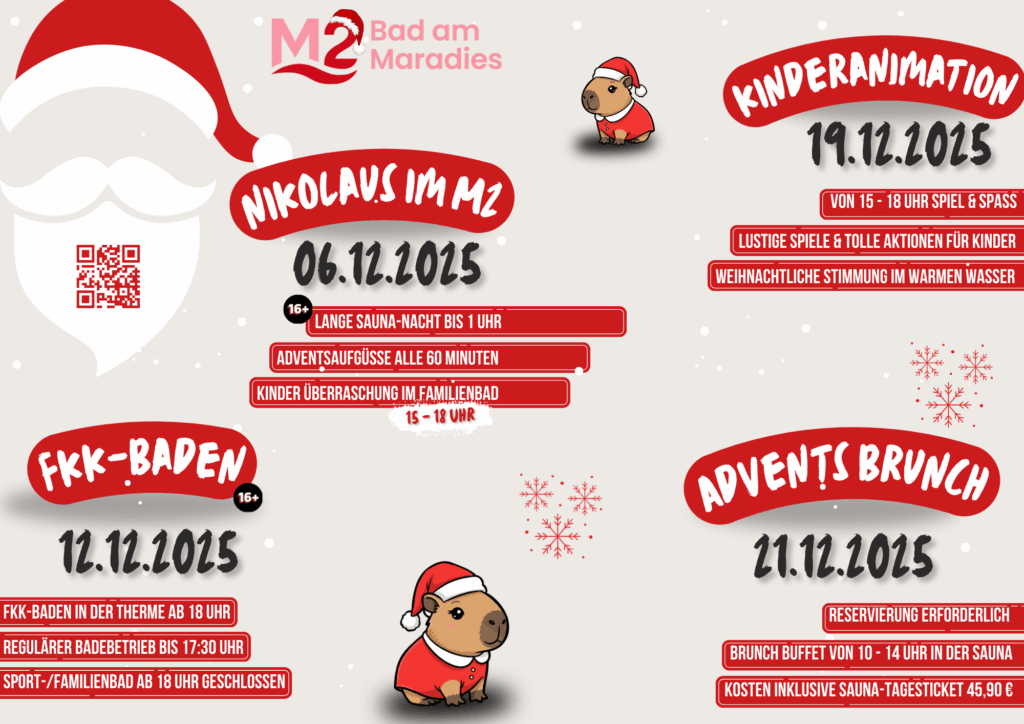 Advents-Events im M2 - Bad am Maradies