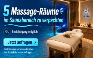 Massageräume im Saunabereich zu verpachten